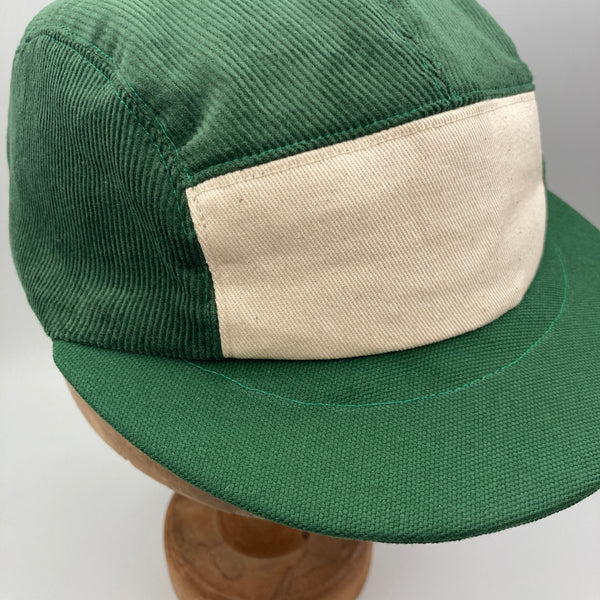Green Cord Panel Cap