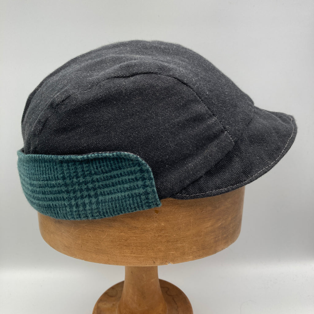 Cap of the Week - Charcoal Mint Flannel Trapper
