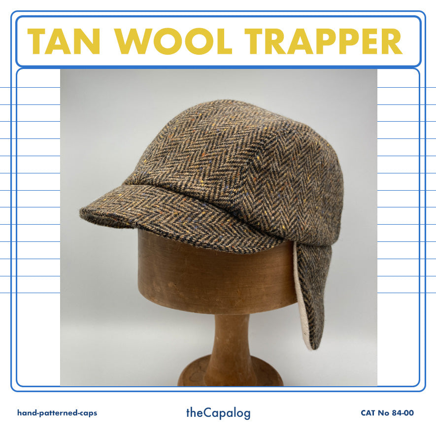 Tan Wool Trapper Cap now live!