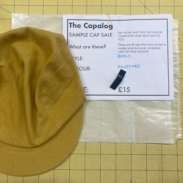Sample Mustard Denim Basic Cap