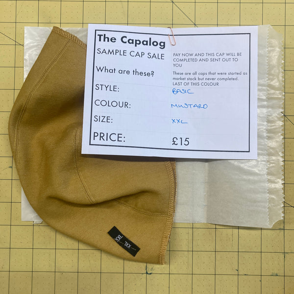 Sample Mustard Denim Basic Cap
