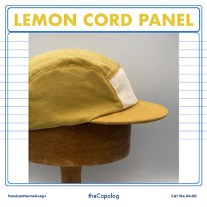 Lemon Yellow Cord Panel Cap