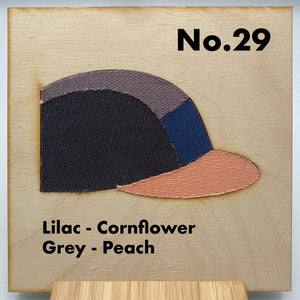 No.29: Lilac, Cornflower & Peach Panel Cap