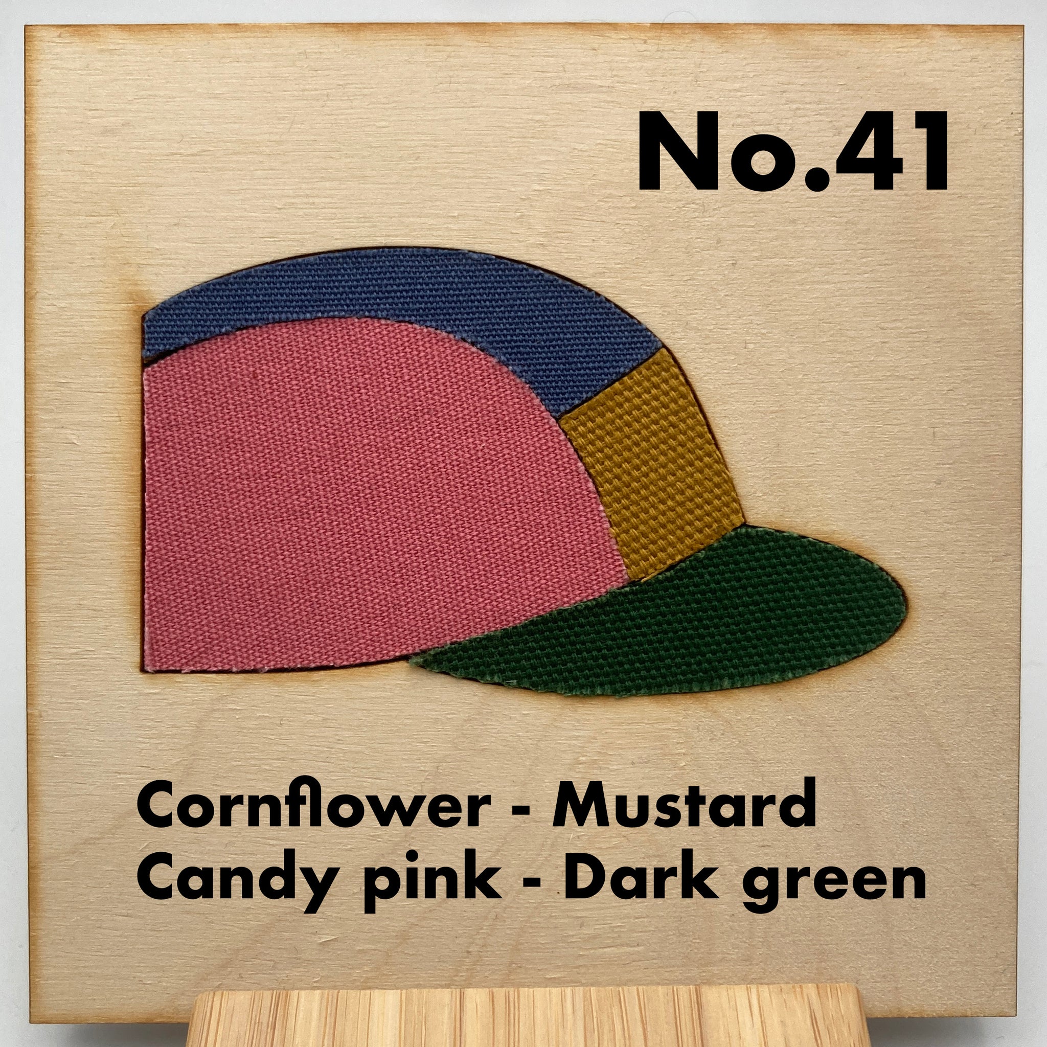 No.41: Cornflower, Candy, Mustard & Green Panel Cap