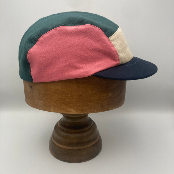 Teal & Candy Pink Panel Cap