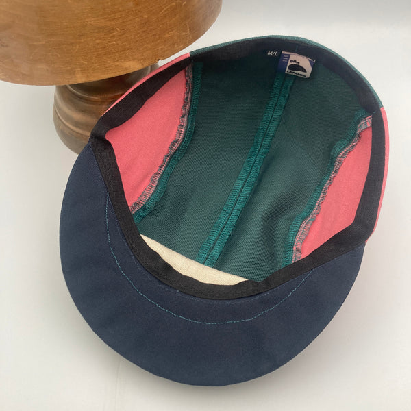 Teal & Candy Pink Panel Cap
