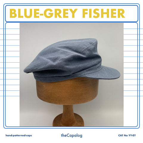 Blue Grey Denim Fisher Cap