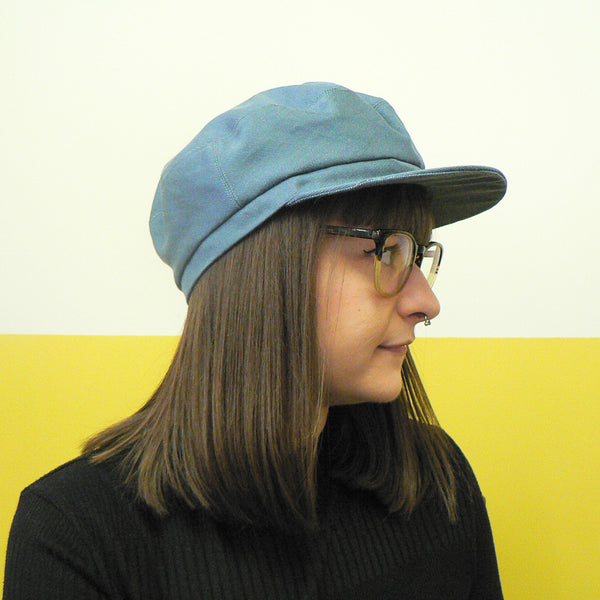 Blue Grey Denim Fisher Cap