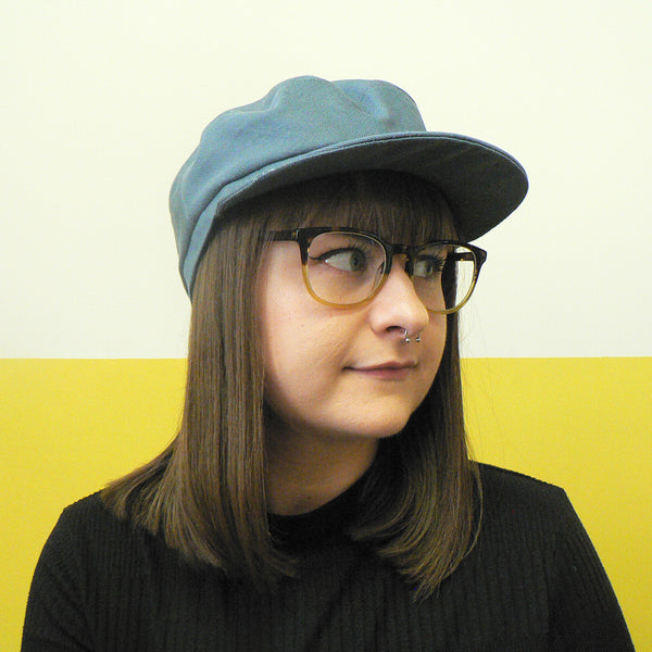 Blue Grey Denim Fisher Cap