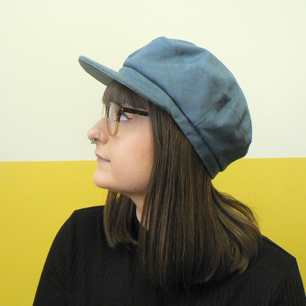 Blue Grey Denim Fisher Cap