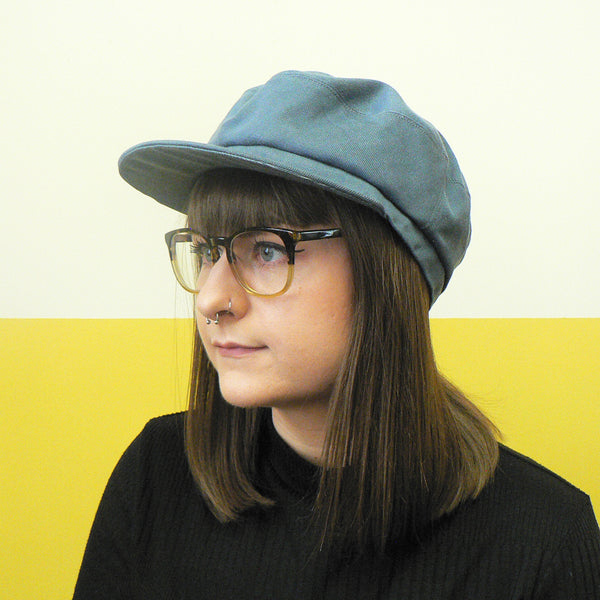 Blue Grey Denim Fisher Cap