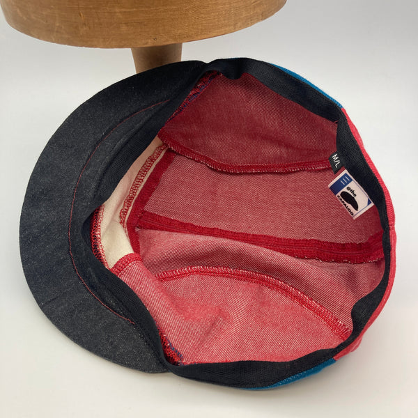 Blue & Red Panel Cap