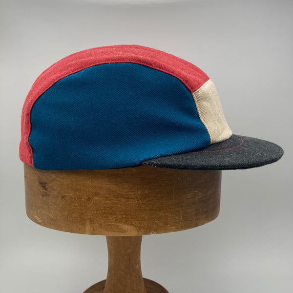 Blue & Red Panel Cap