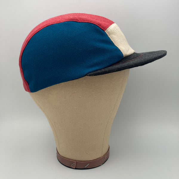 Blue & Red Panel Cap