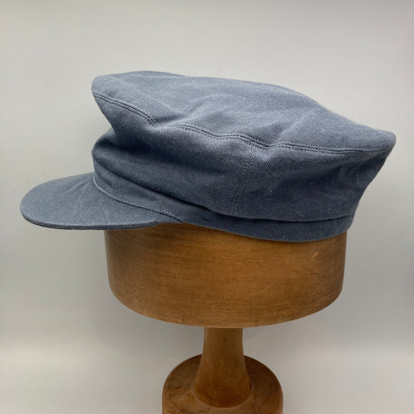 Blue Grey Denim Fisher Cap