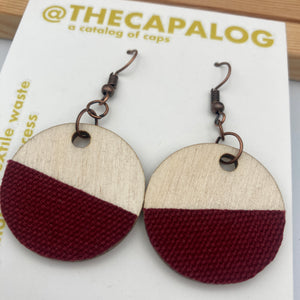 Brick Circle Earrings