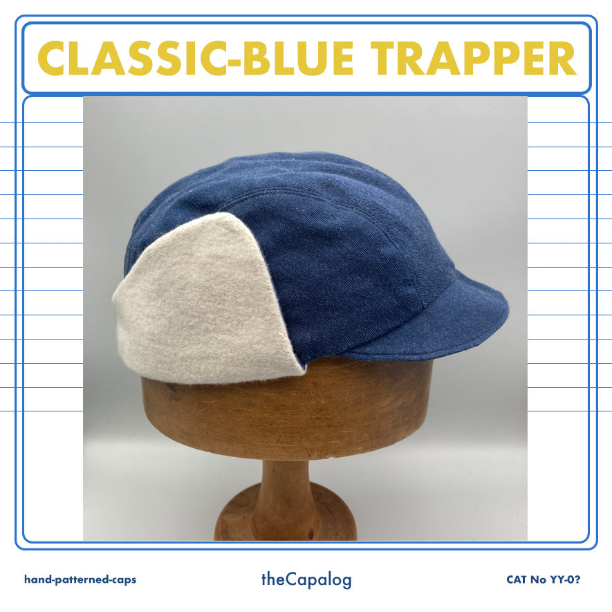Classic Blue Denim Trapper Cap