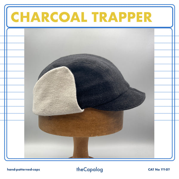 Charcoal Denim Trapper Cap