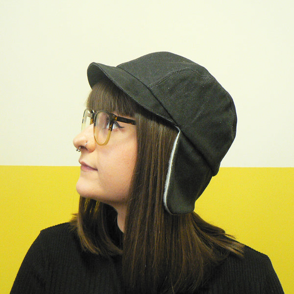 Charcoal Denim Trapper Cap