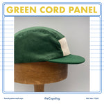 Green Cord Panel Cap