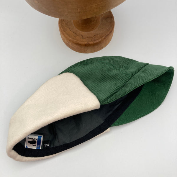 Green Cord Trapper Cap
