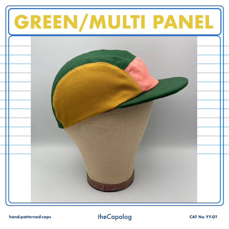 Green, Flamingo, Mustard & Sandstone Panel Cap