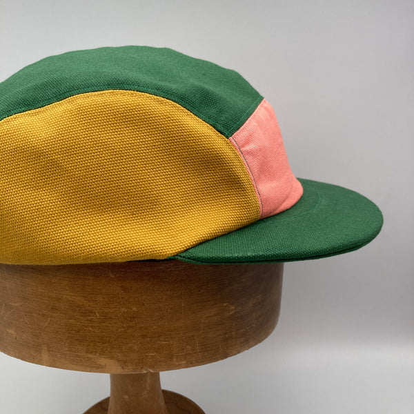 Green, Flamingo, Mustard & Sandstone Panel Cap