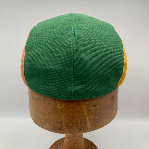 Green, Flamingo, Mustard & Sandstone Panel Cap