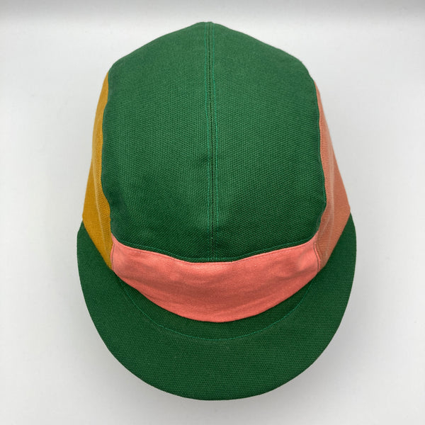 Green, Flamingo, Mustard & Sandstone Panel Cap
