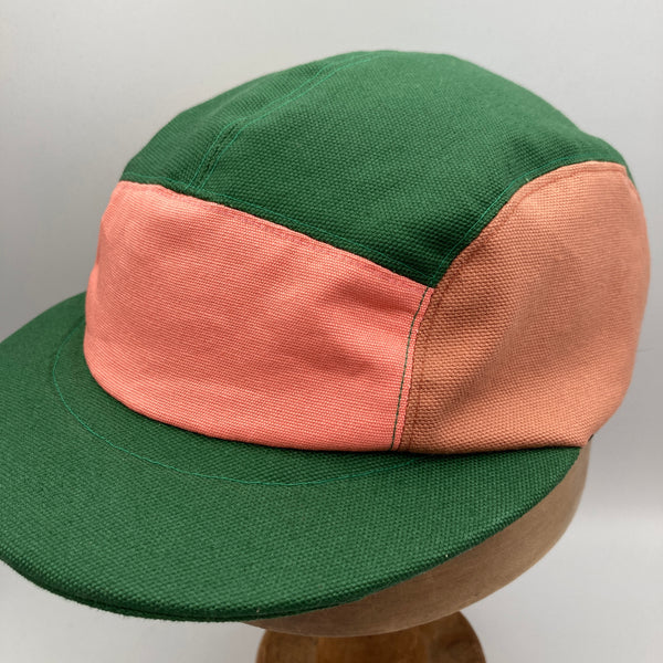 Green, Flamingo, Mustard & Sandstone Panel Cap