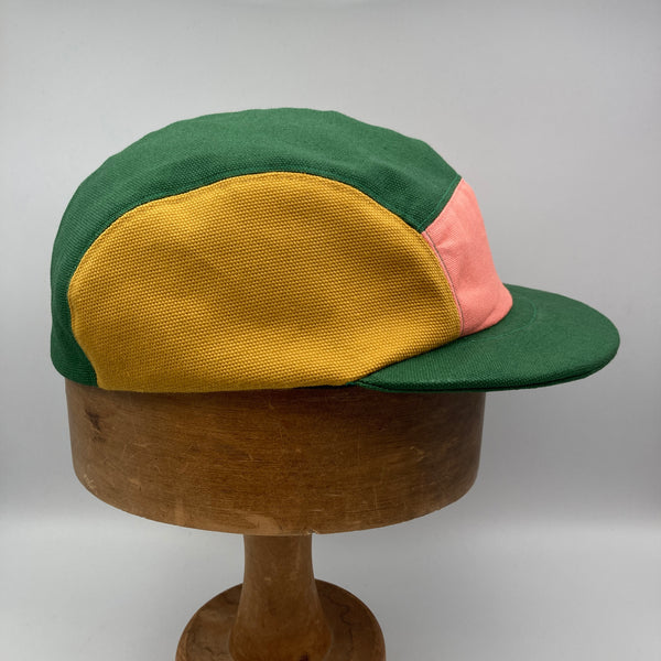Green, Flamingo, Mustard & Sandstone Panel Cap