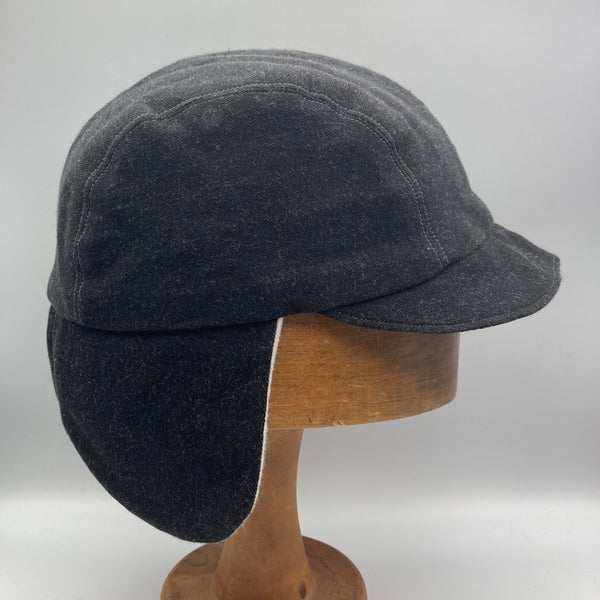 Charcoal Denim Trapper Cap
