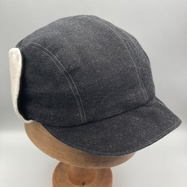 Charcoal Denim Trapper Cap