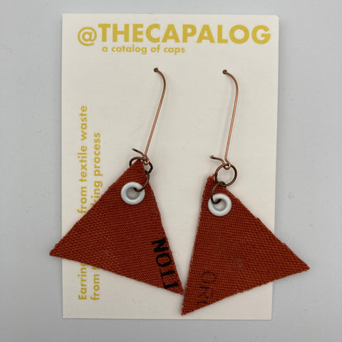 Orange/White Earrings
