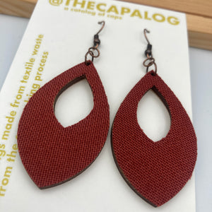 Madder Pointed Teardrop Earrings