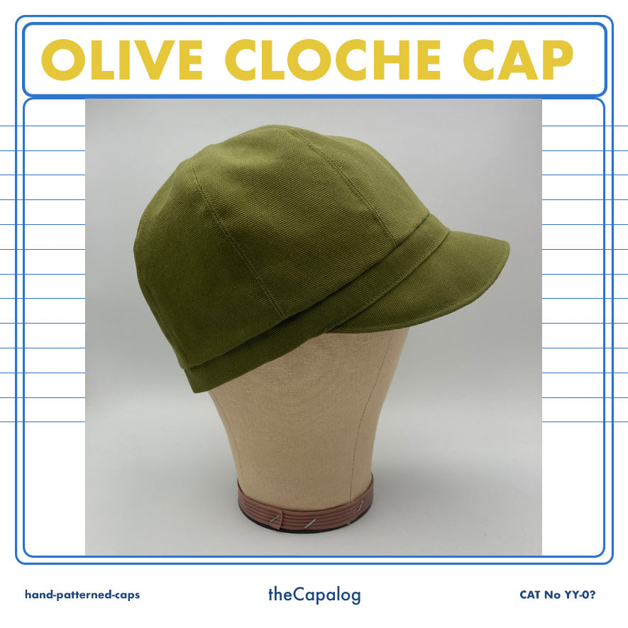 Olive Cloche Cap