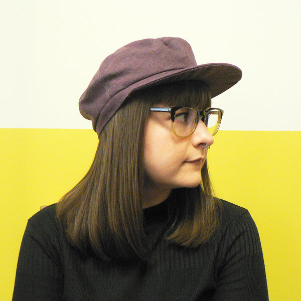 Plum Denim Fisher Cap