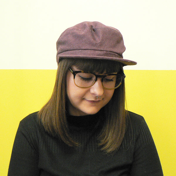 Plum Denim Fisher Cap