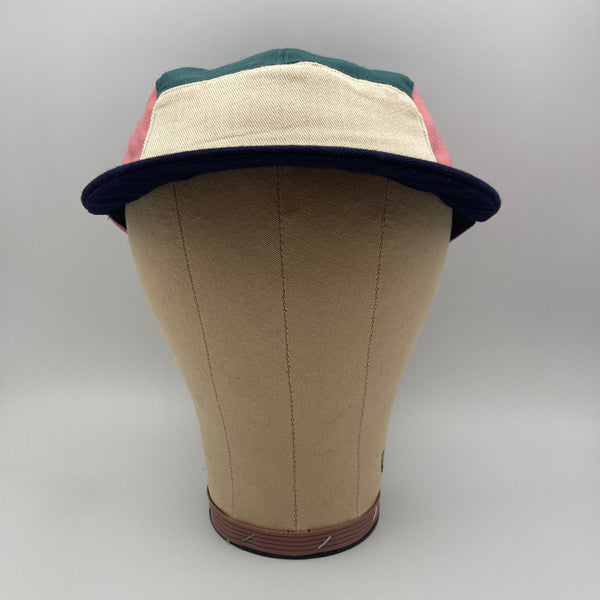 Teal & Pink Panel Cap