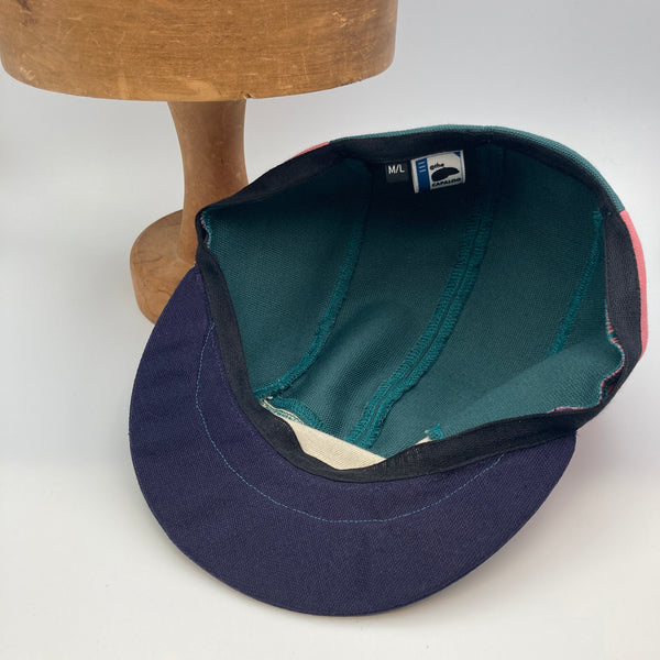 Teal & Pink Panel Cap