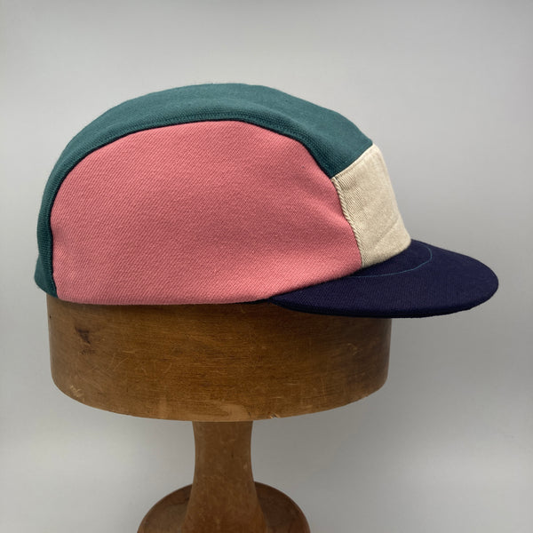 Teal & Pink Panel Cap