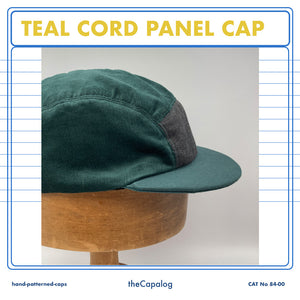 Teal Cord Panel Cap