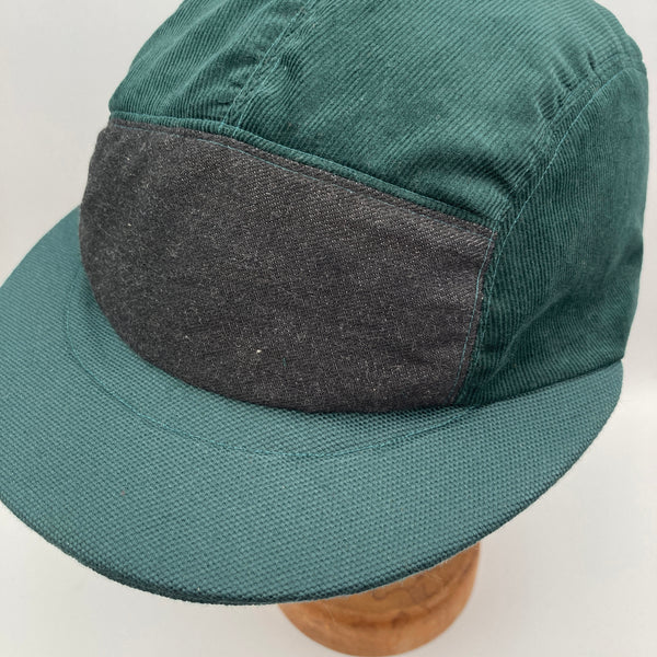 Teal Cord Panel Cap