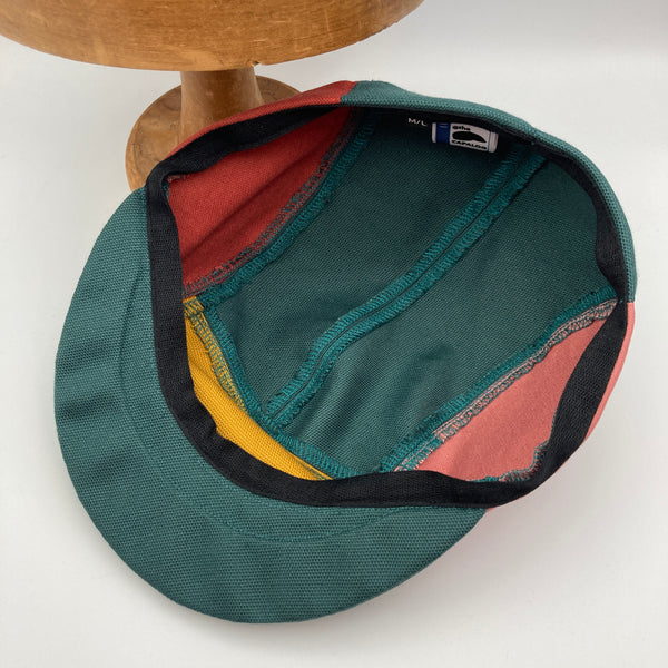 Teal, Mustard, Rose & Madder Panel Cap