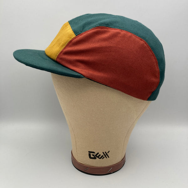 Teal, Mustard, Rose & Madder Panel Cap