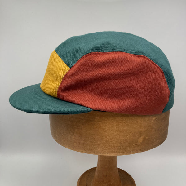 Teal, Mustard, Rose & Madder Panel Cap