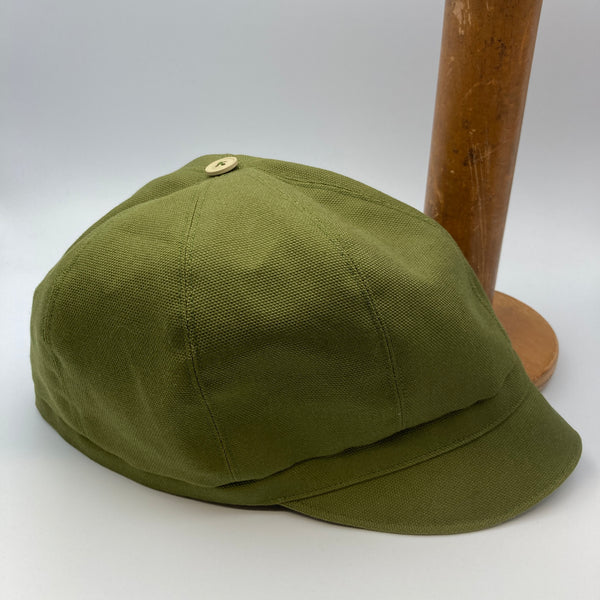 Olive Cloche Cap